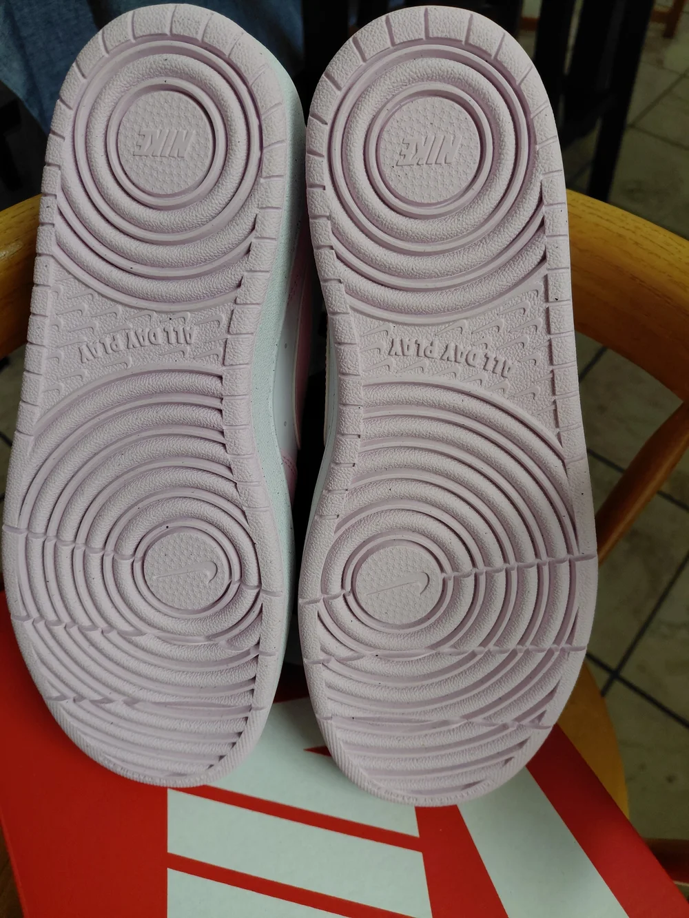 Brand New Nike Court Pink & White Low-Top Sneakers